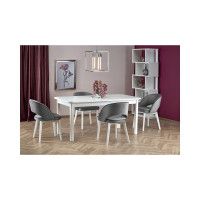 Стол HALMAR FLORIAN обеденный , белый/белый, 160-228/90/78 New купить в Минске